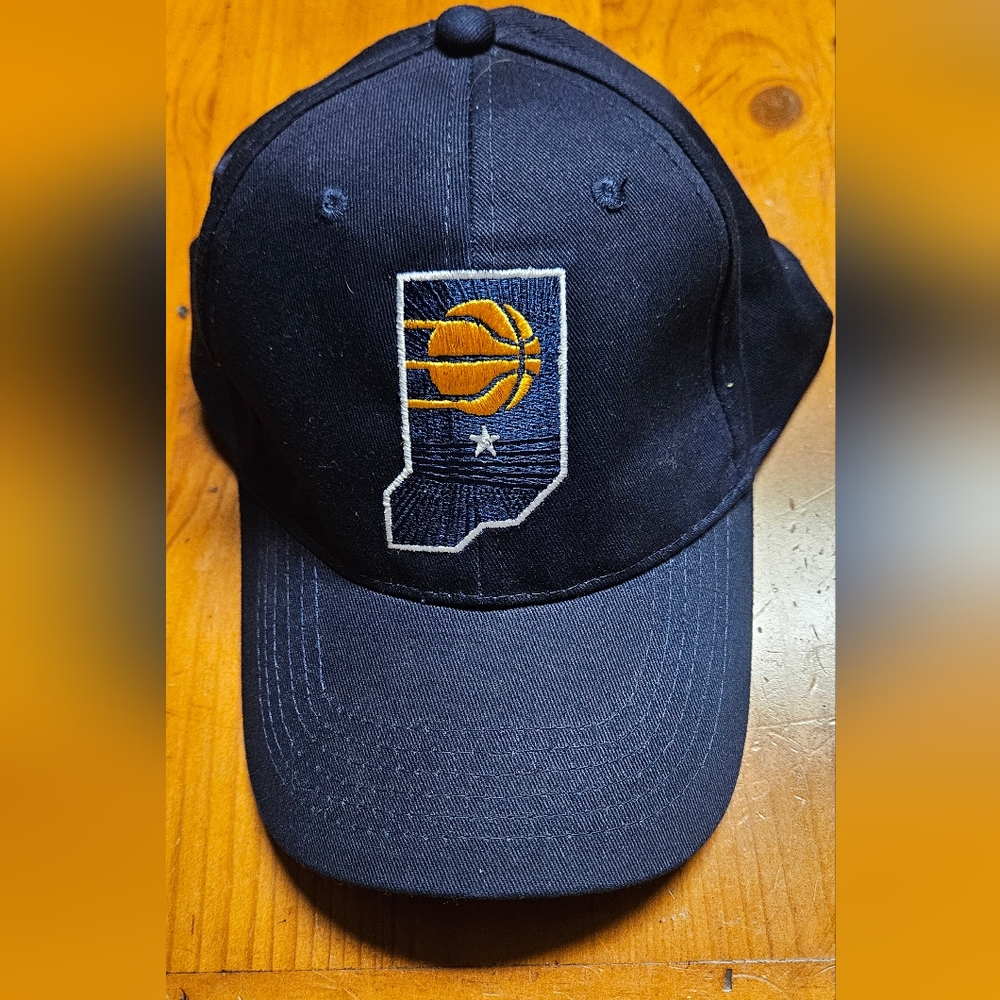 Navy Blue Basketball Logo Cap